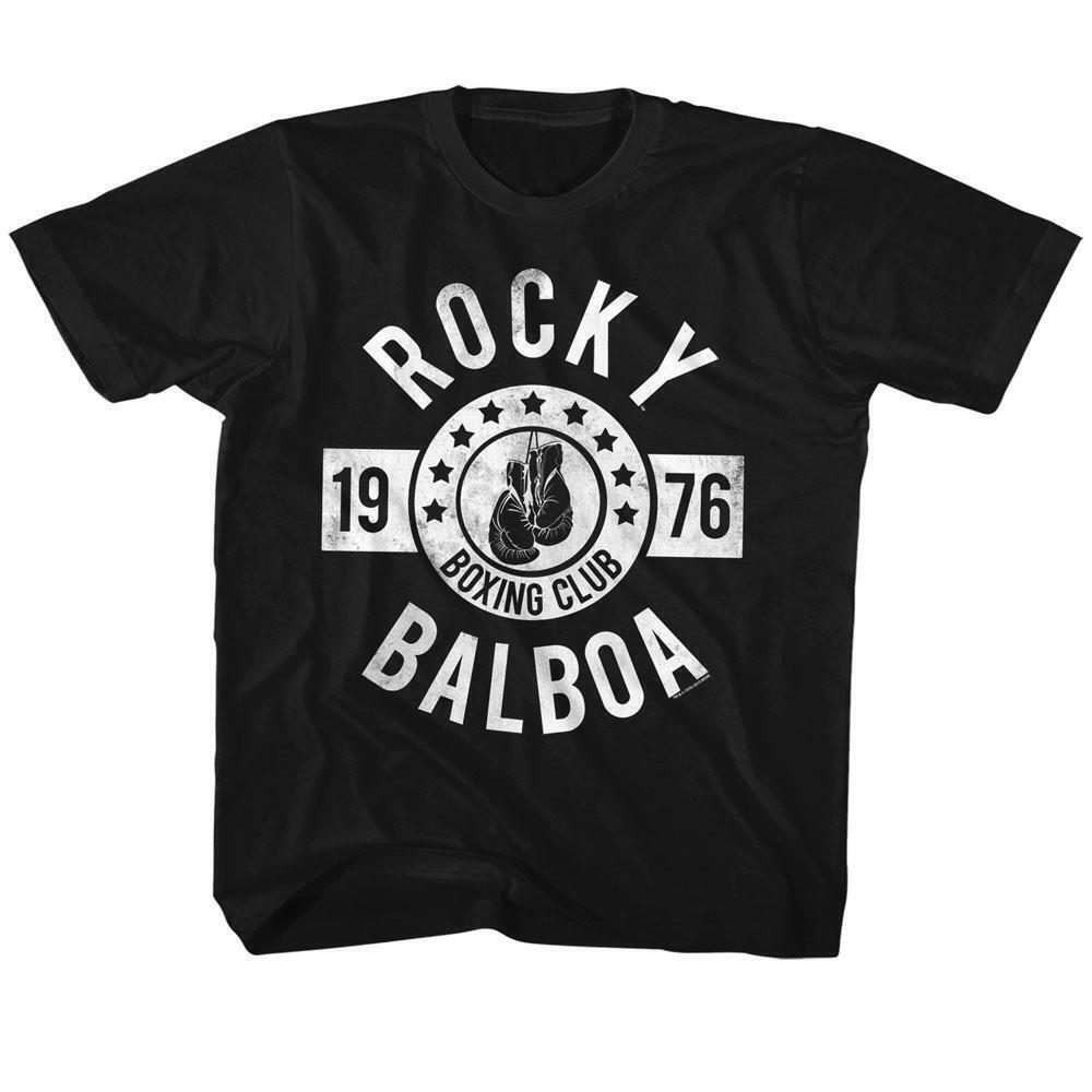 Rocky Boxing Club Black Childrens T Shirt